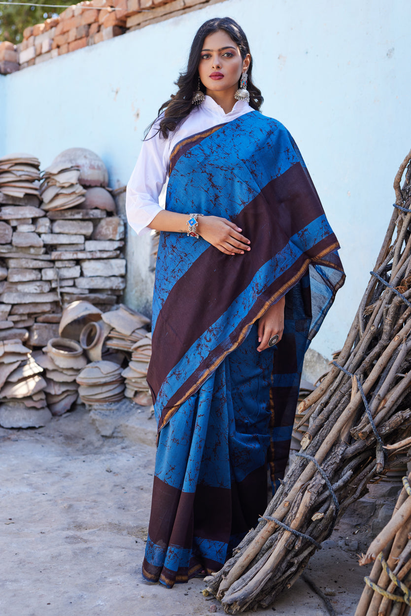Chitramayi Cotton Silk Chanderi Saree