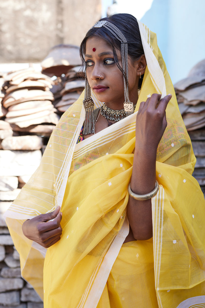 Sonchiraiya Cotton Silk Chanderi Saree