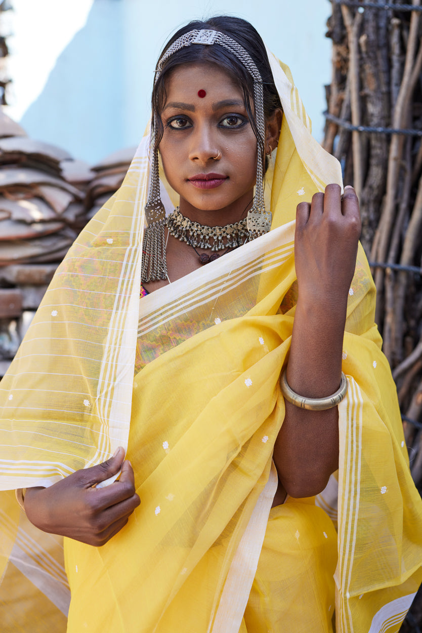 Sonchiraiya Cotton Silk Chanderi Saree