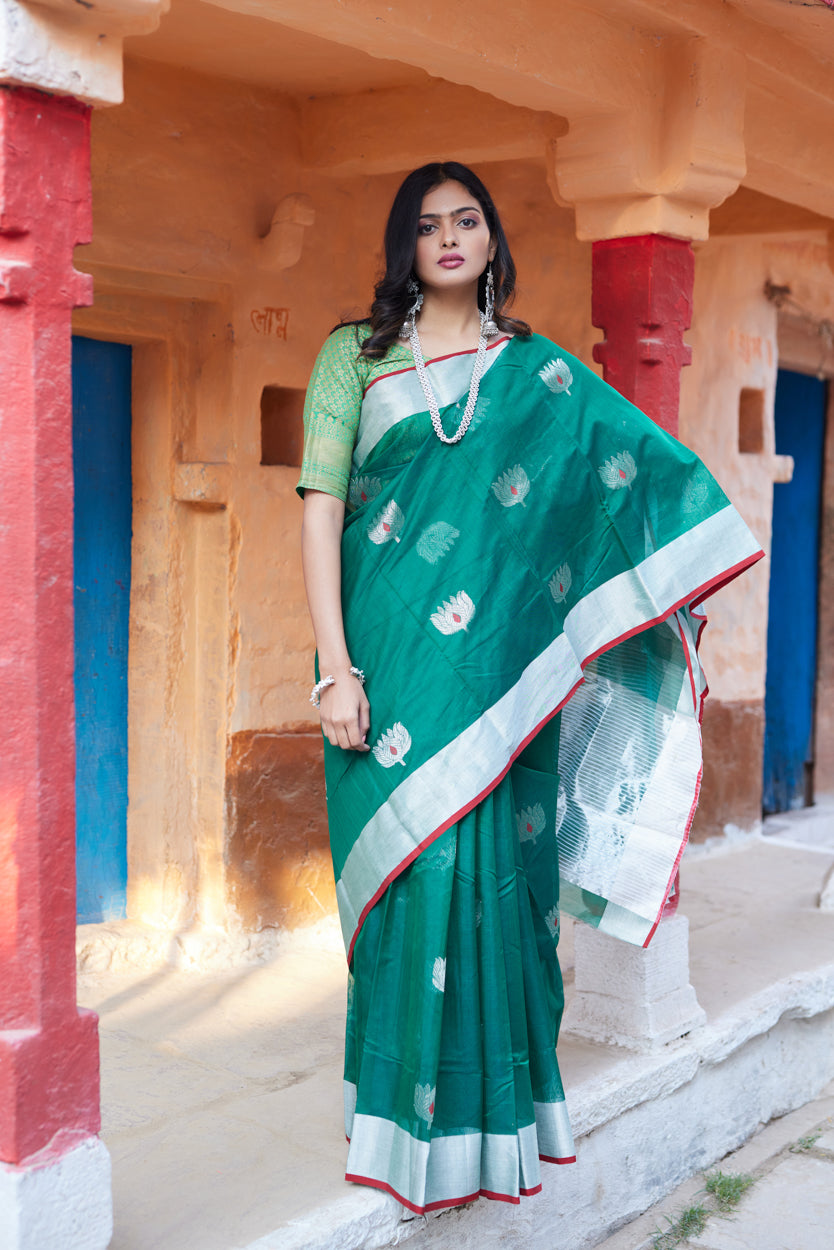 Kamalini Cotton Silk Chanderi Sarees