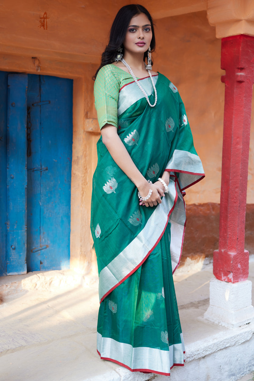 Kamalini Cotton Silk Chanderi Sarees