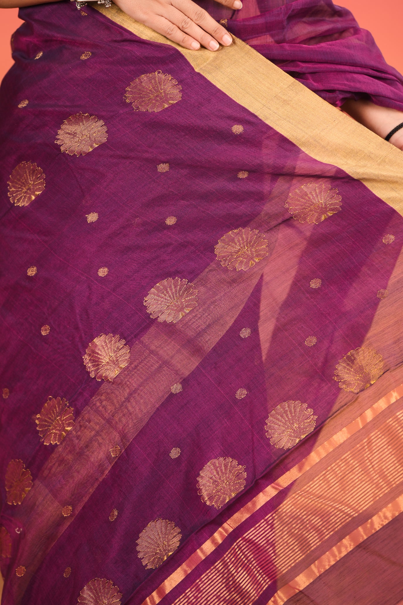 Ranga Sikka Chanderi Cotton Silk Saree