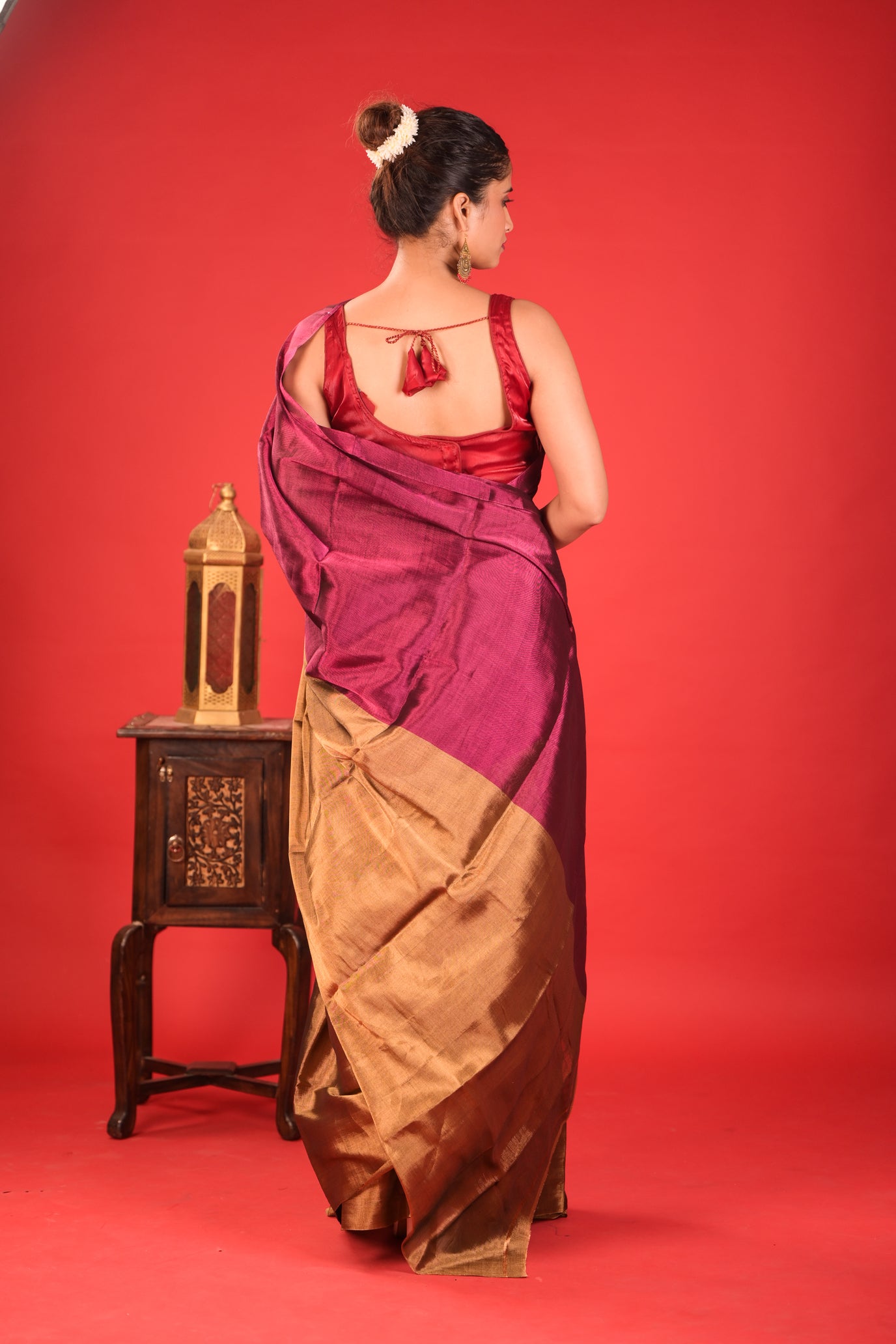 Dohra Rang Chanderi Tissue Saree