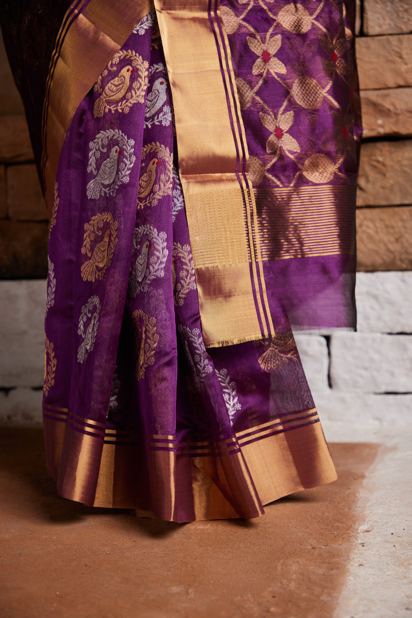 Patangini Pure Silk Chanderi Saree