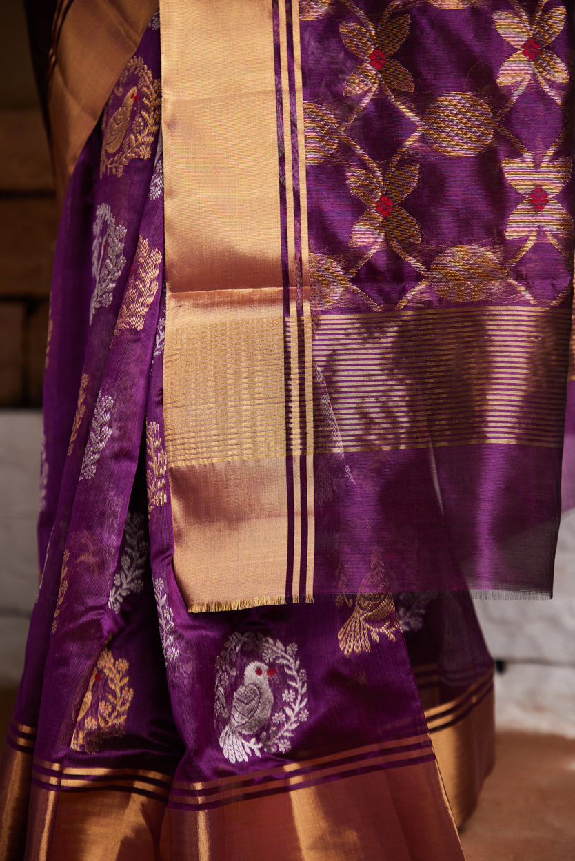 Patangini Pure Silk Chanderi Saree