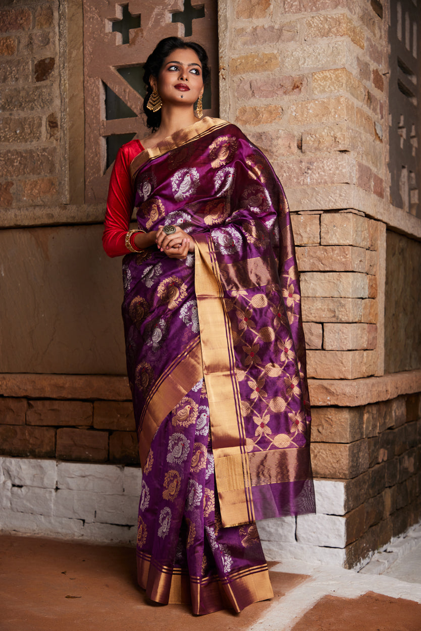 Patangini Pure Silk Chanderi Saree