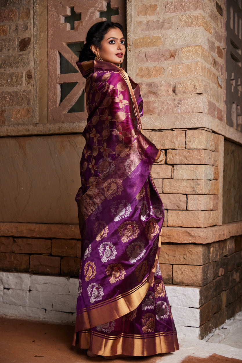 Patangini Pure Silk Chanderi Saree