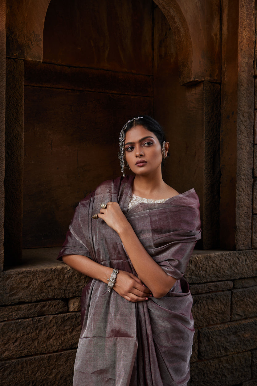 Roohani Tissue Silk Chanderi Saree