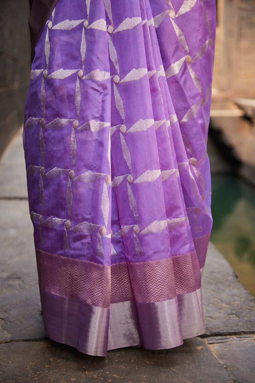Shabnam Pattu Silk Chanderi Saree