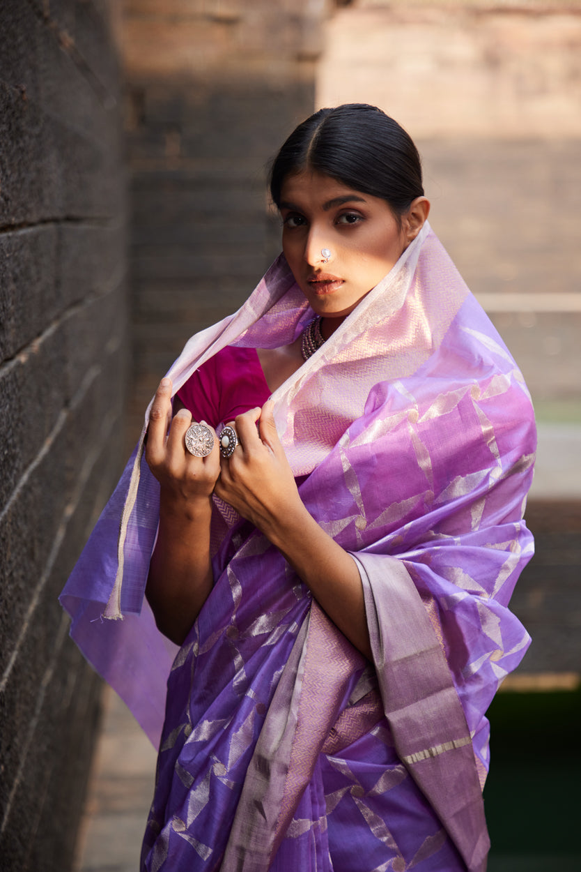 Shabnam Pattu Silk Chanderi Saree