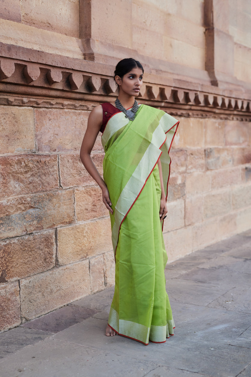 Jhilmil Afsana Cotton Silk Chanderi Saree