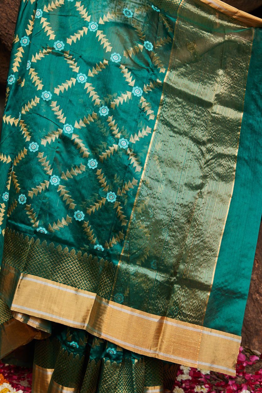 Mastani Saba Meena Kari Pure Silk Chanderi Saree