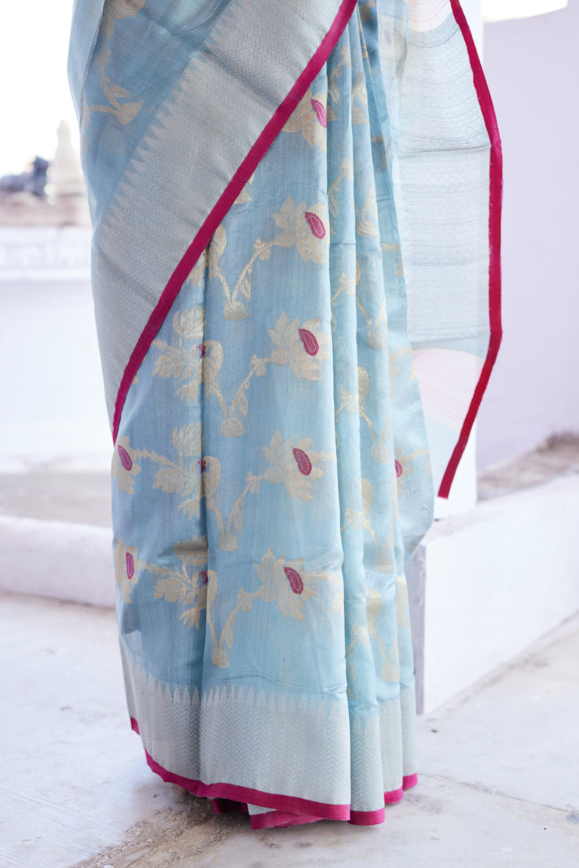 Kohi Noor Pattu Silk Chanderi Saree