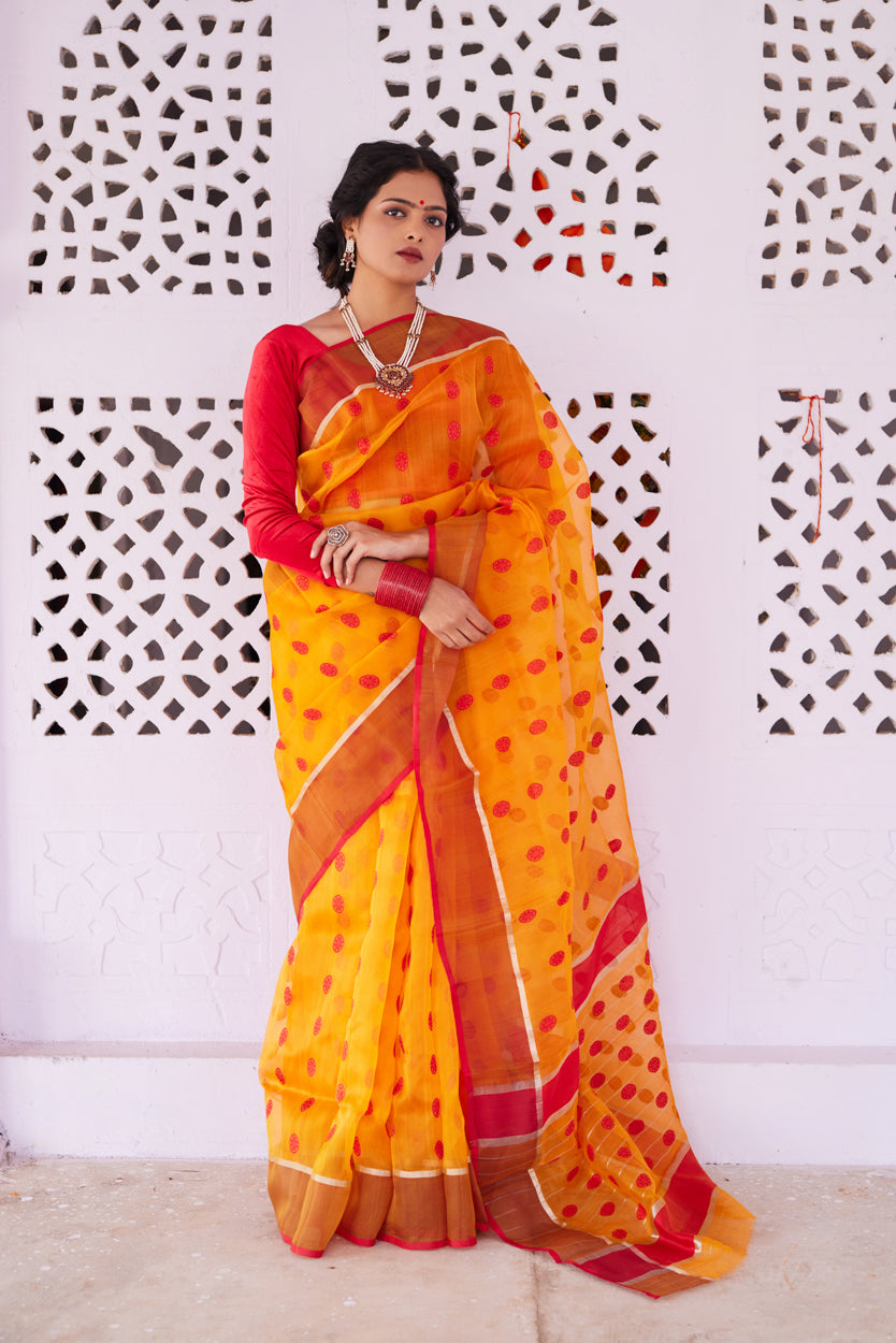 Shilp Leela Kattan Silk Chanderi Saree