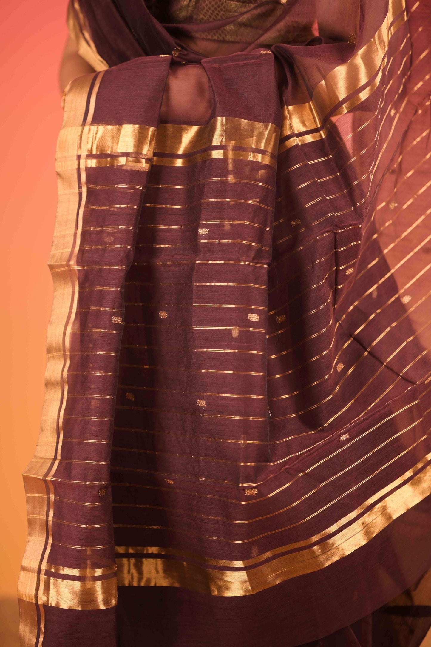 Mitti Noor Chanderi Cotton Silk Saree
