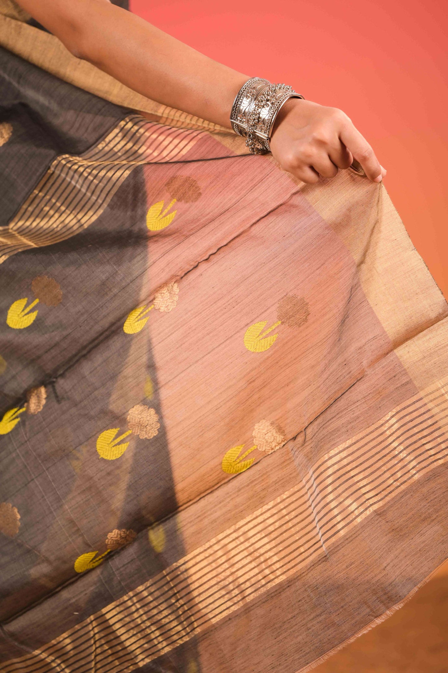 Koyla Gul Chanderi Cotton Silk Saree