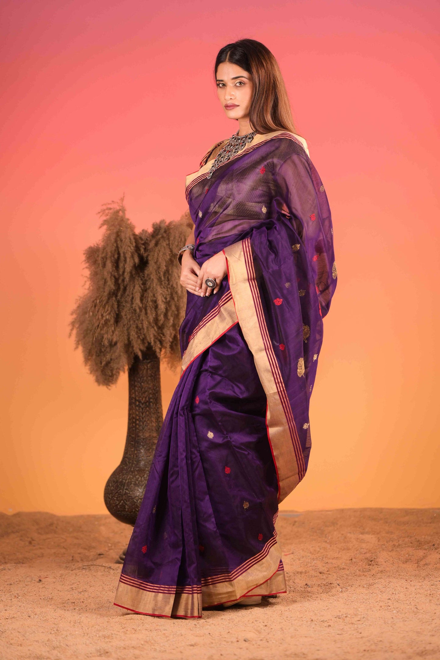Indrani Gul Chanderi Cotton Silk Saree