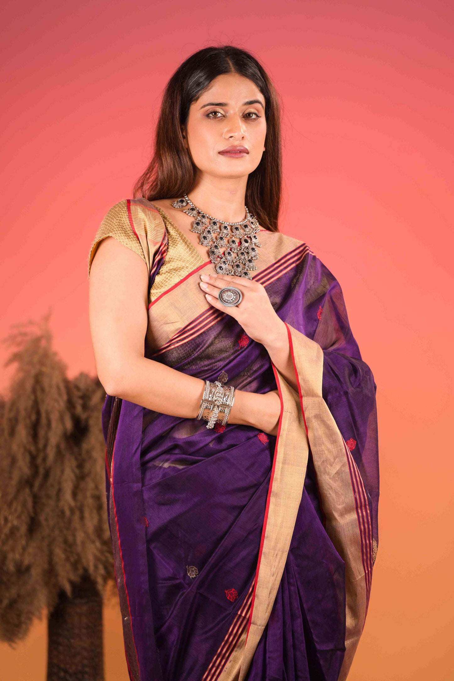 Indrani Gul Chanderi Cotton Silk Saree
