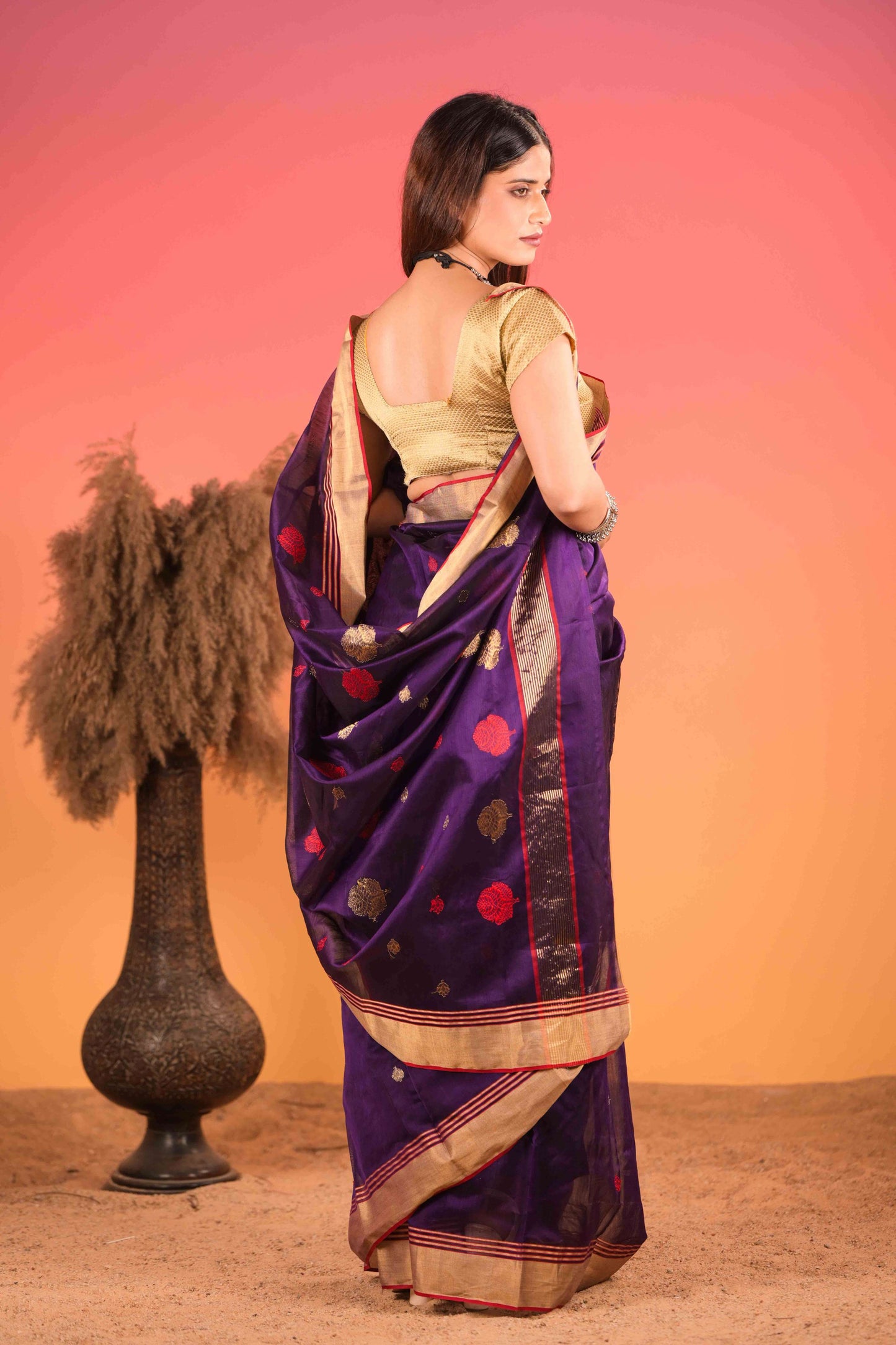 Indrani Gul Chanderi Cotton Silk Saree