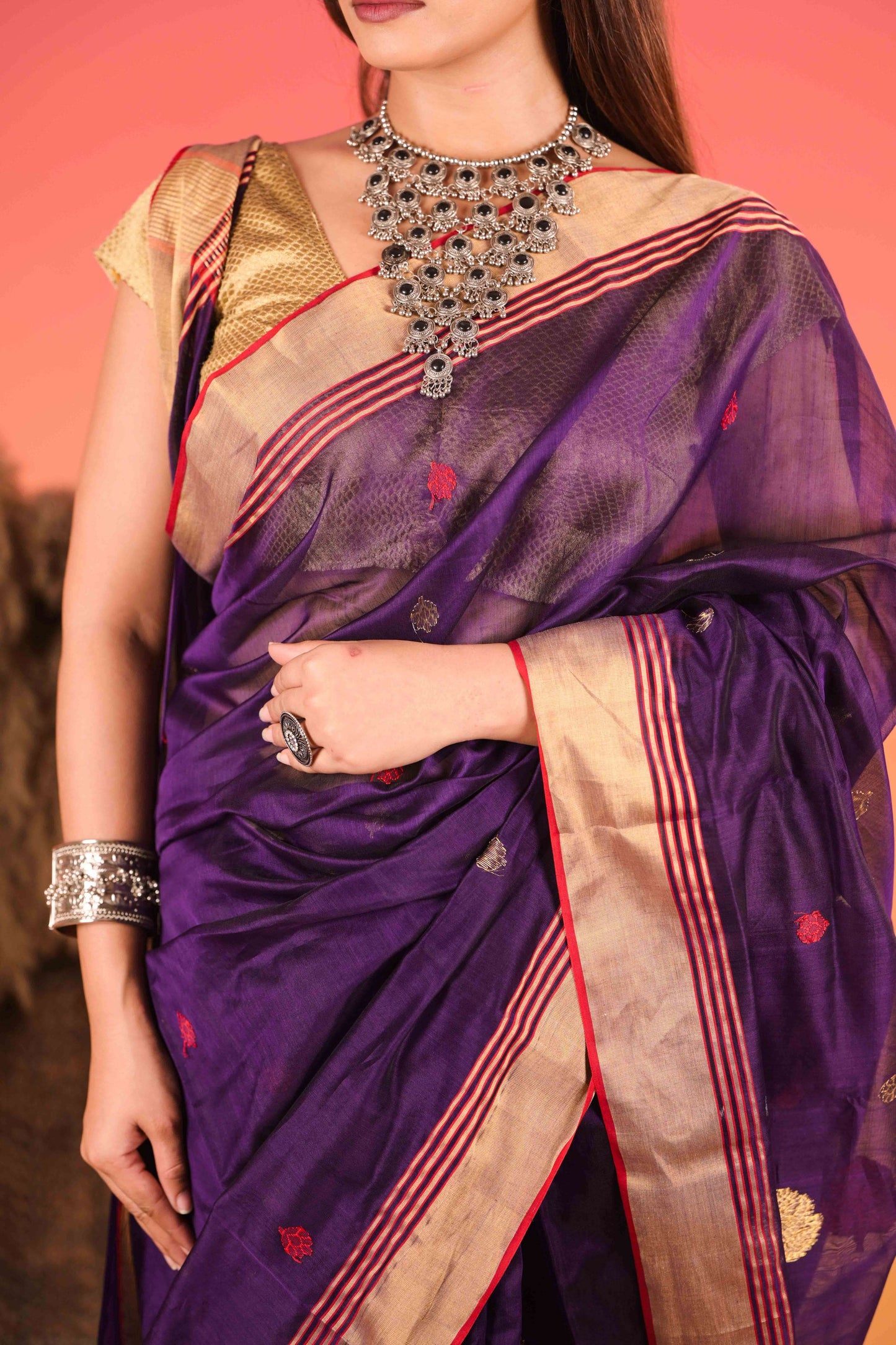 Indrani Gul Chanderi Cotton Silk Saree