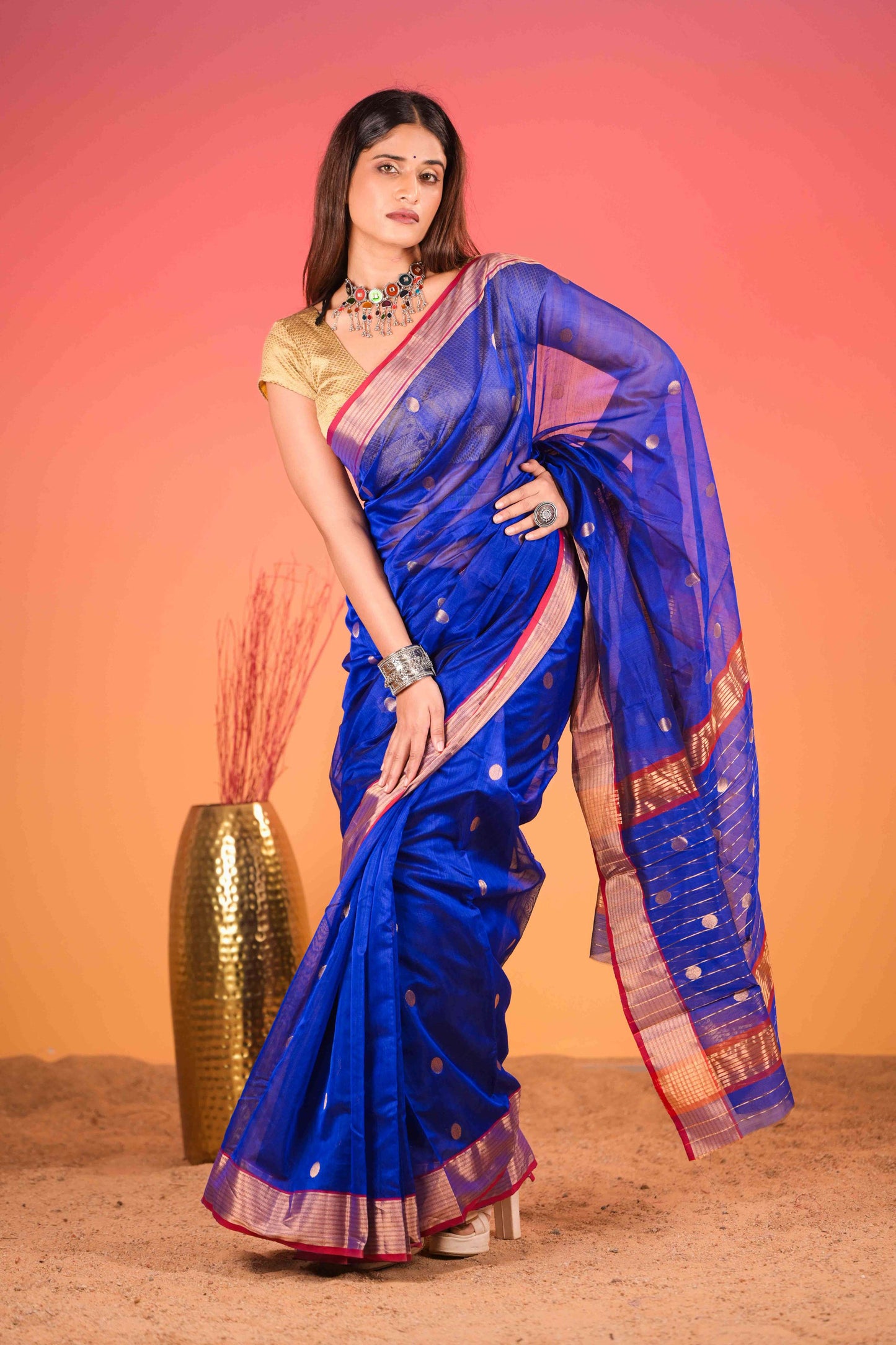 Megha Rupa Chanderi Cotton Silk Saree