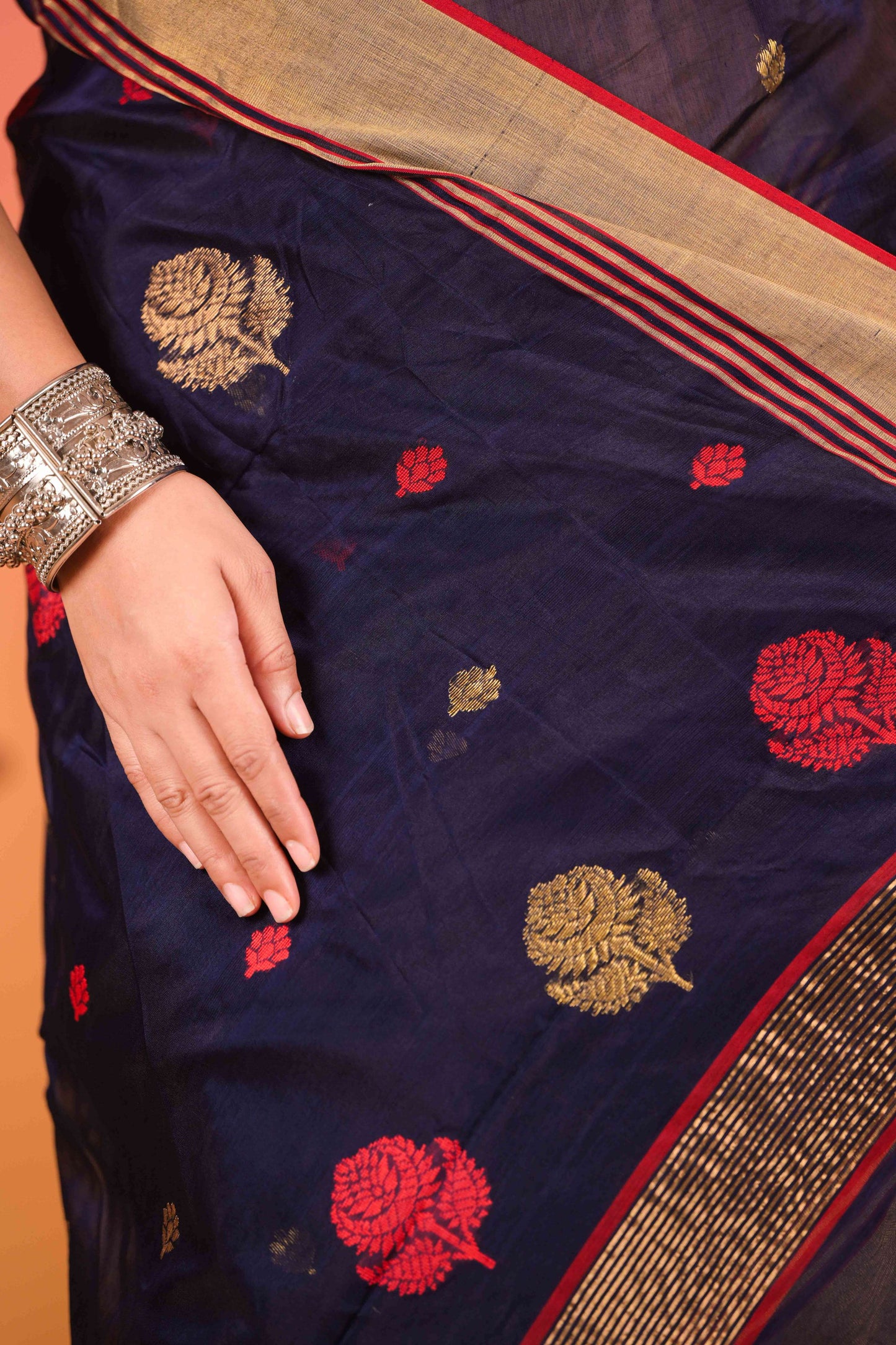 Neel Noor Chanderi Cotton Silk Saree