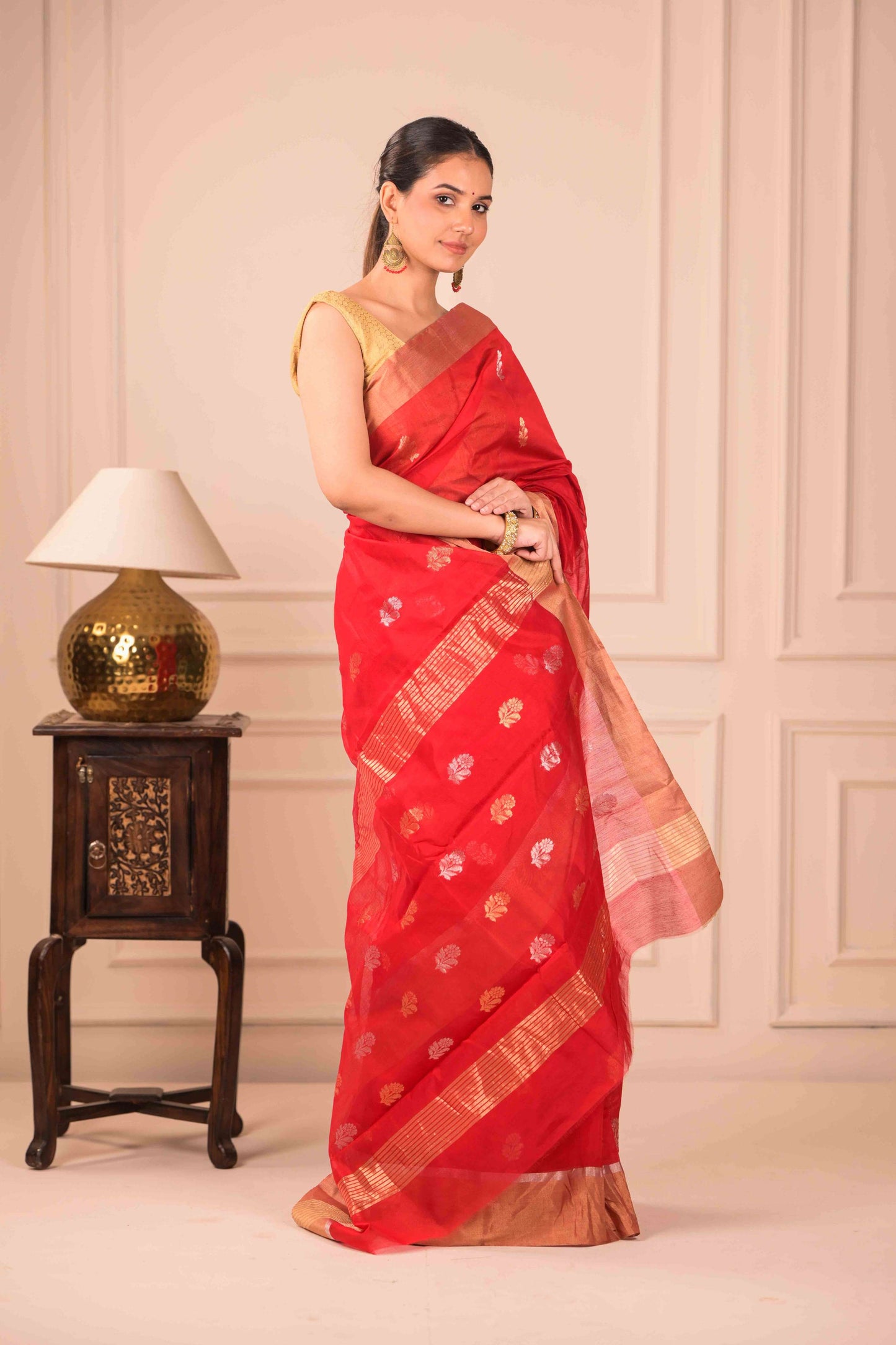 Patra Vilas Chanderi Cotton Silk Saree