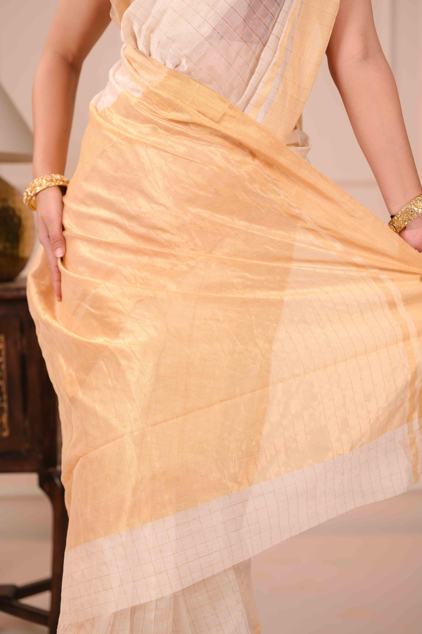 Sveta Jal Kanchana Chanderi Cotton Silk Saree
