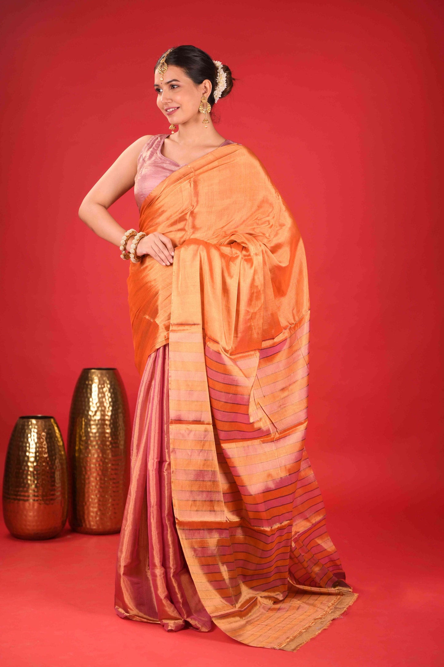 Ranga Tarang Chanderi Tissue Saree