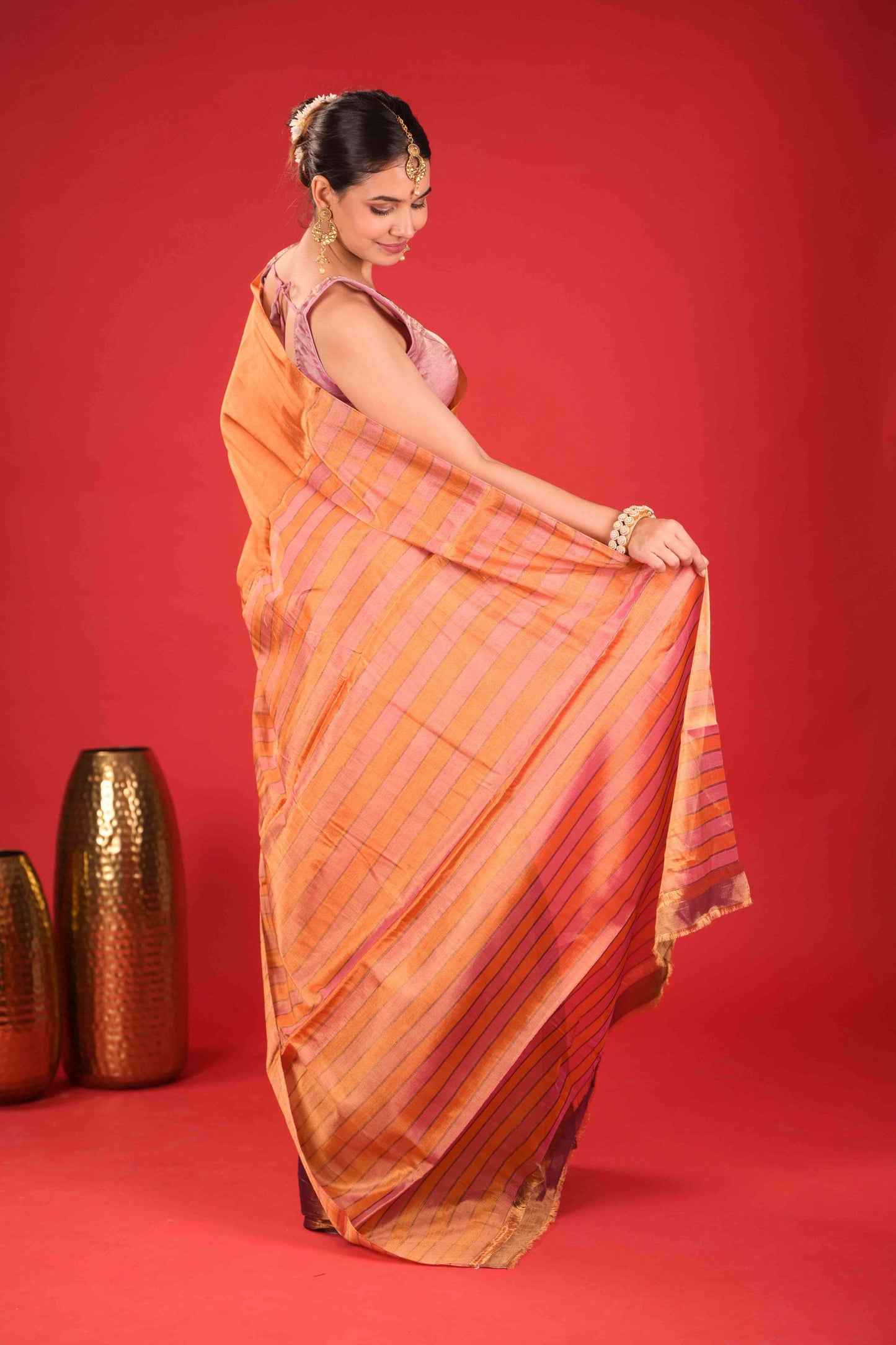 Ranga Tarang Chanderi Tissue Saree