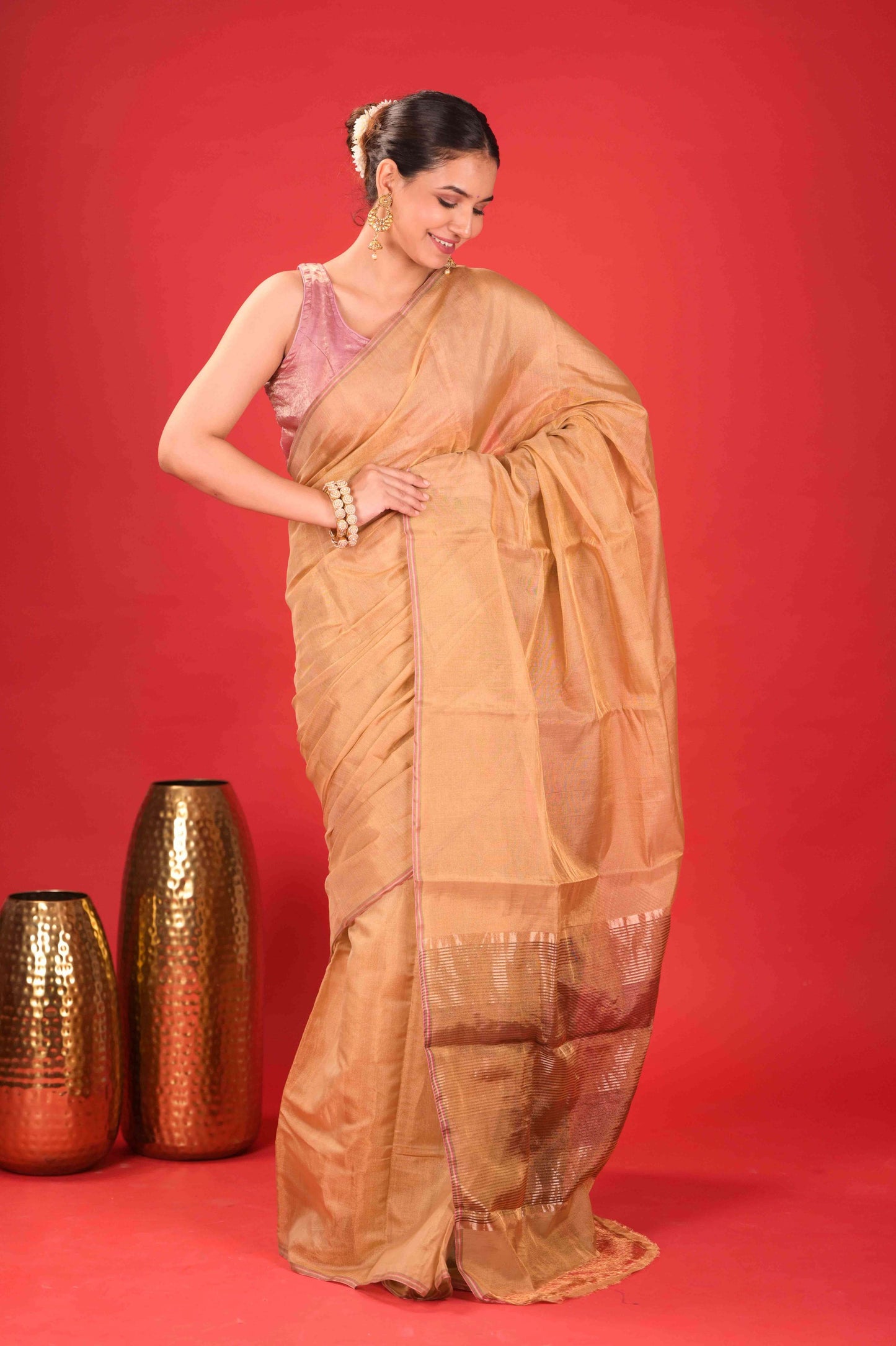 Mṛda Kanti Chanderi Tissue Saree