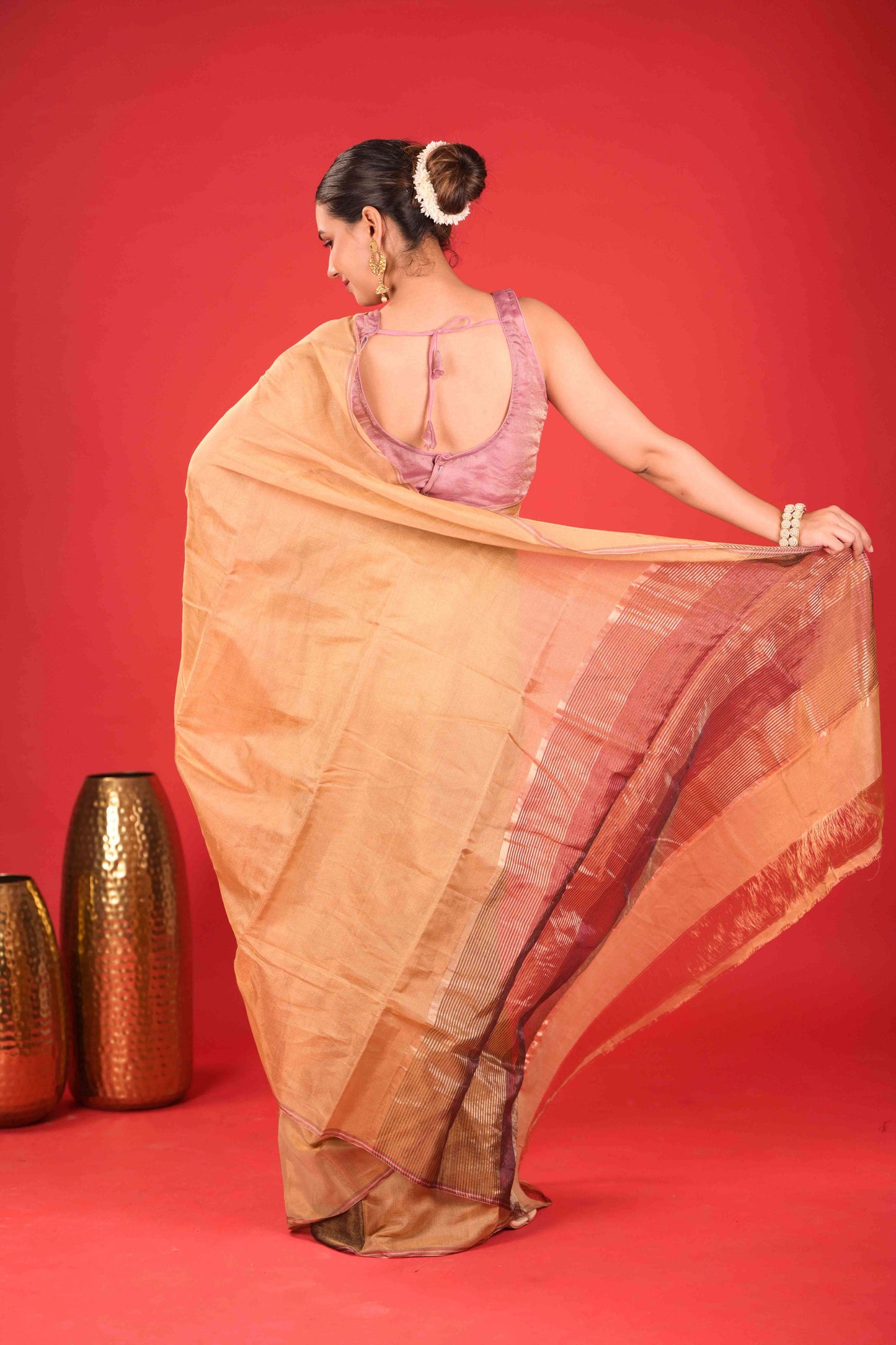 Mṛda Kanti Chanderi Tissue Saree