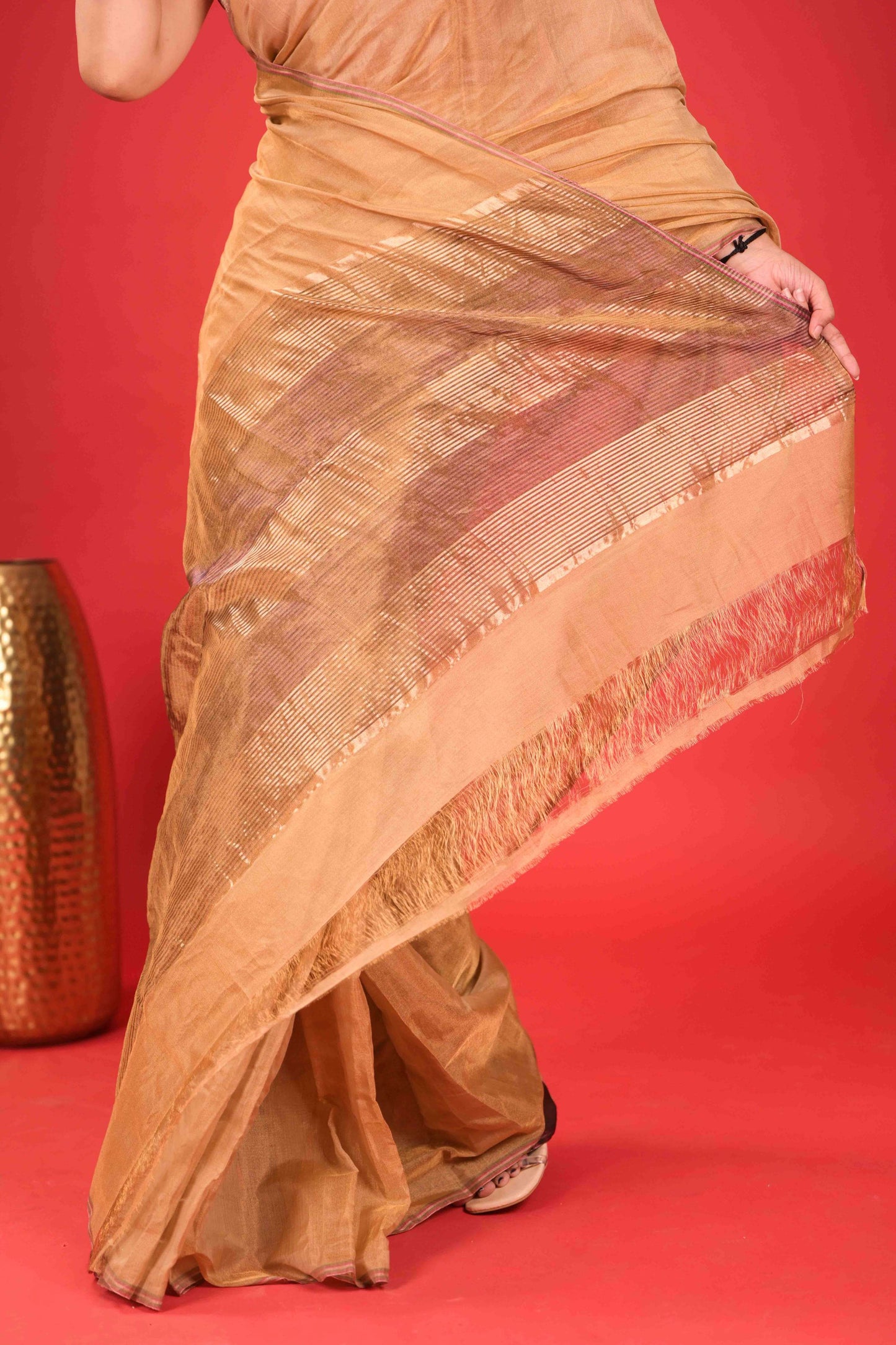Mṛda Kanti Chanderi Tissue Saree
