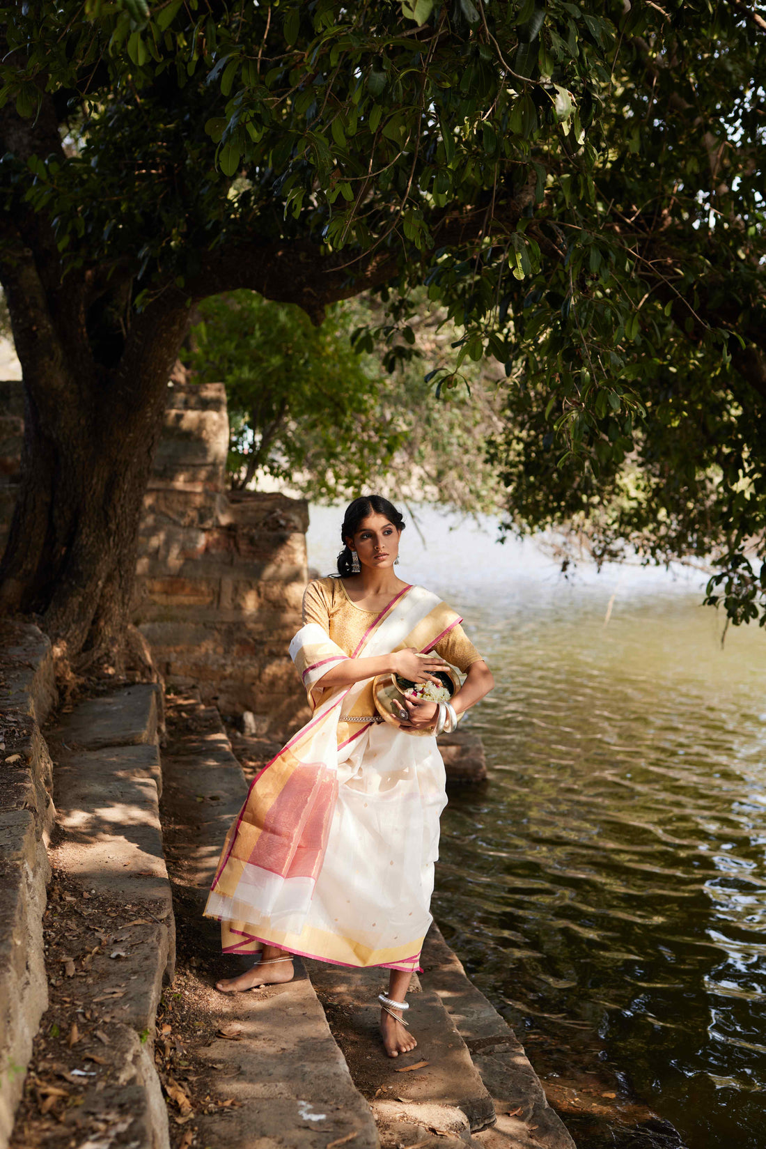 Which Fabrics Work Best for Summer Sarees? A Guide with Sutrakari’s Chanderi Sarees