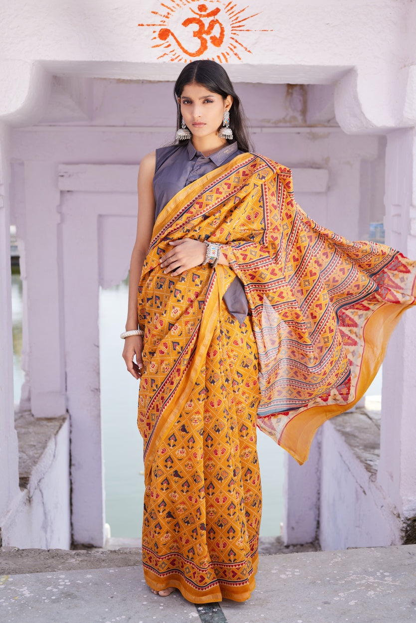Shilpika Cotton Silk Chanderi Saree