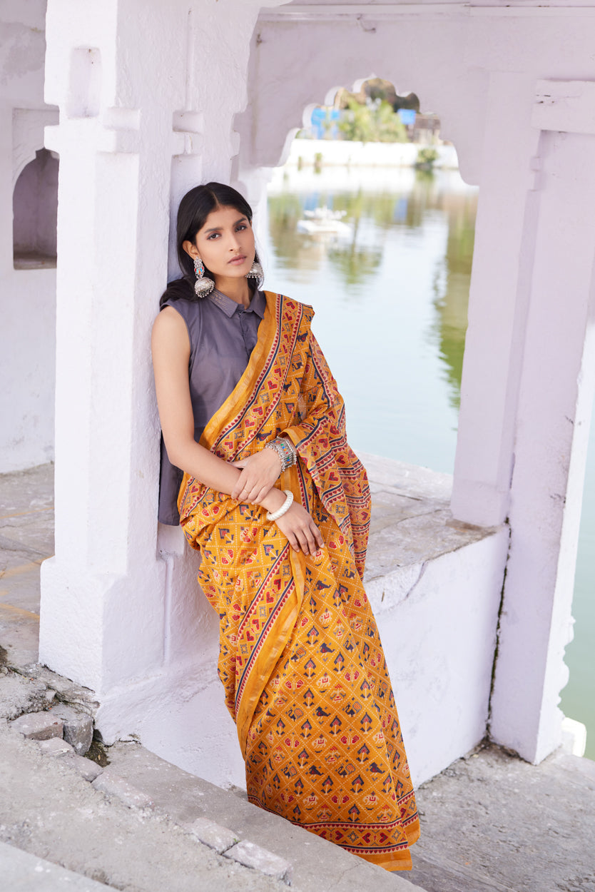 Shilpika Cotton Silk Chanderi Saree