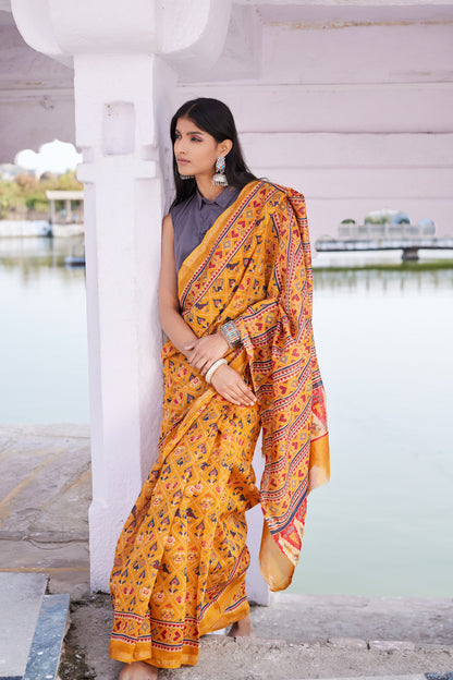 Shilpika Cotton Silk Chanderi Saree