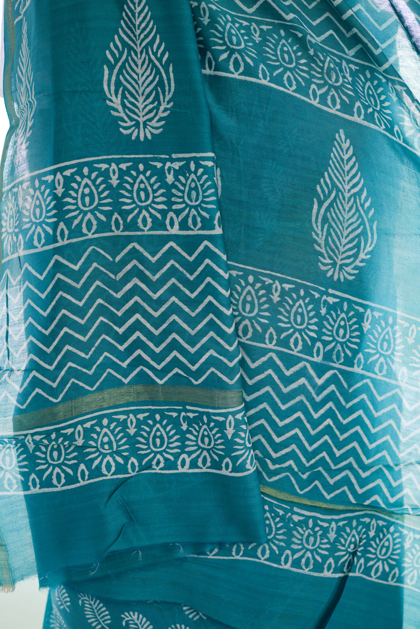 Dhvani Leela Cotton Silk Chanderi Saree