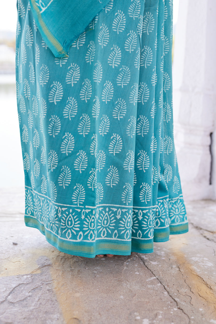 Dhvani Leela Cotton Silk Chanderi Saree