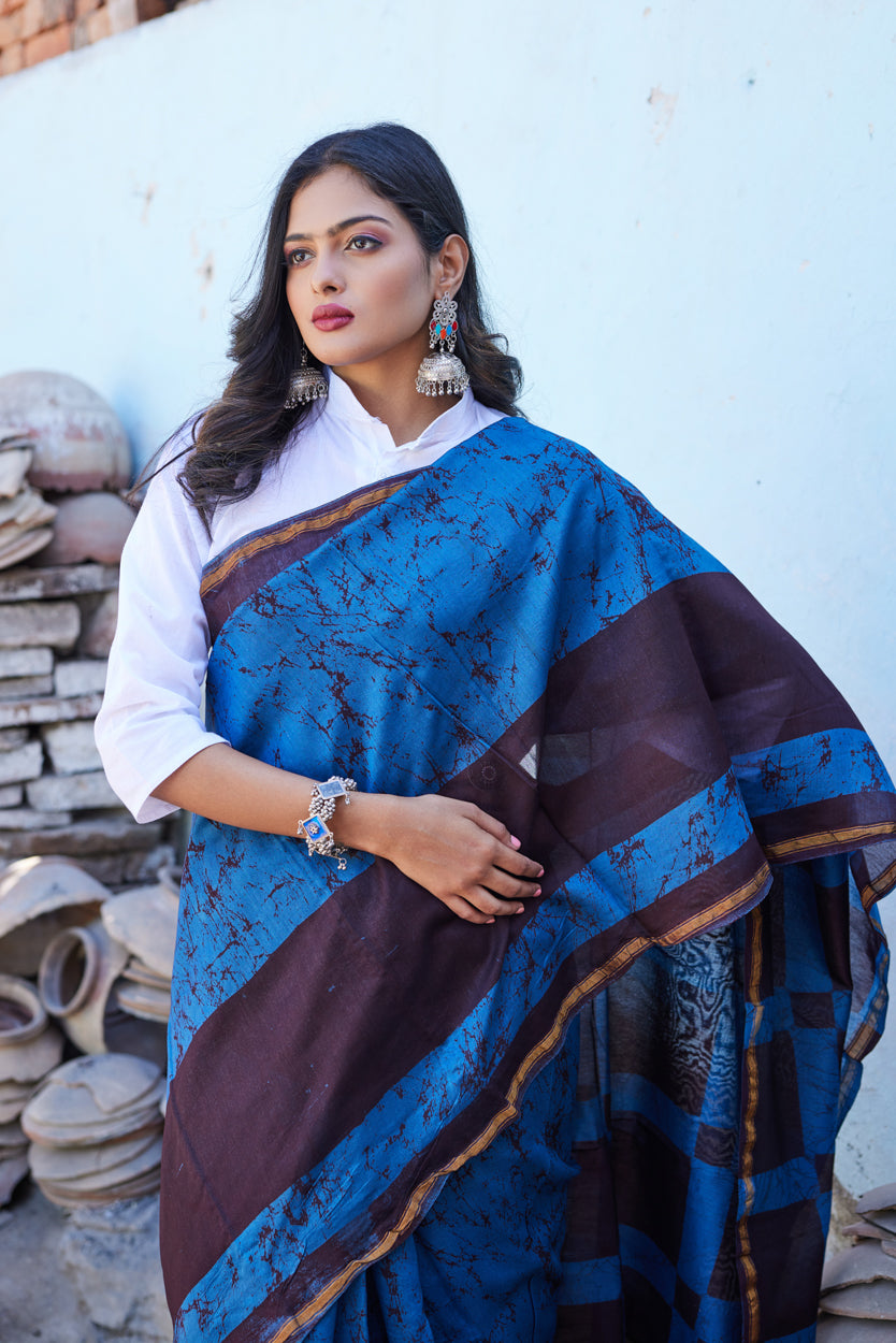 Chitramayi Cotton Silk Chanderi Saree