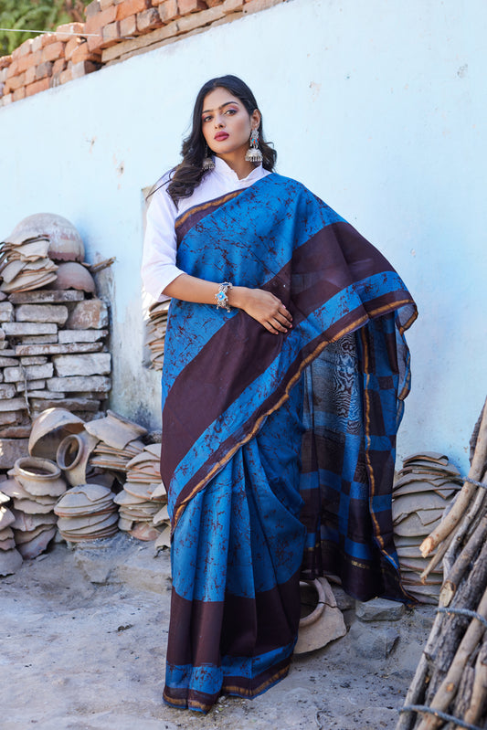 Chitramayi Cotton Silk Chanderi Saree