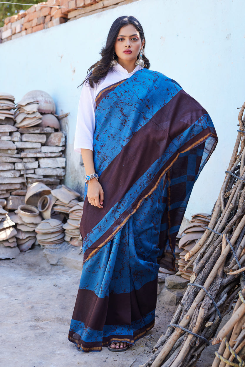 Chitramayi Cotton Silk Chanderi Saree