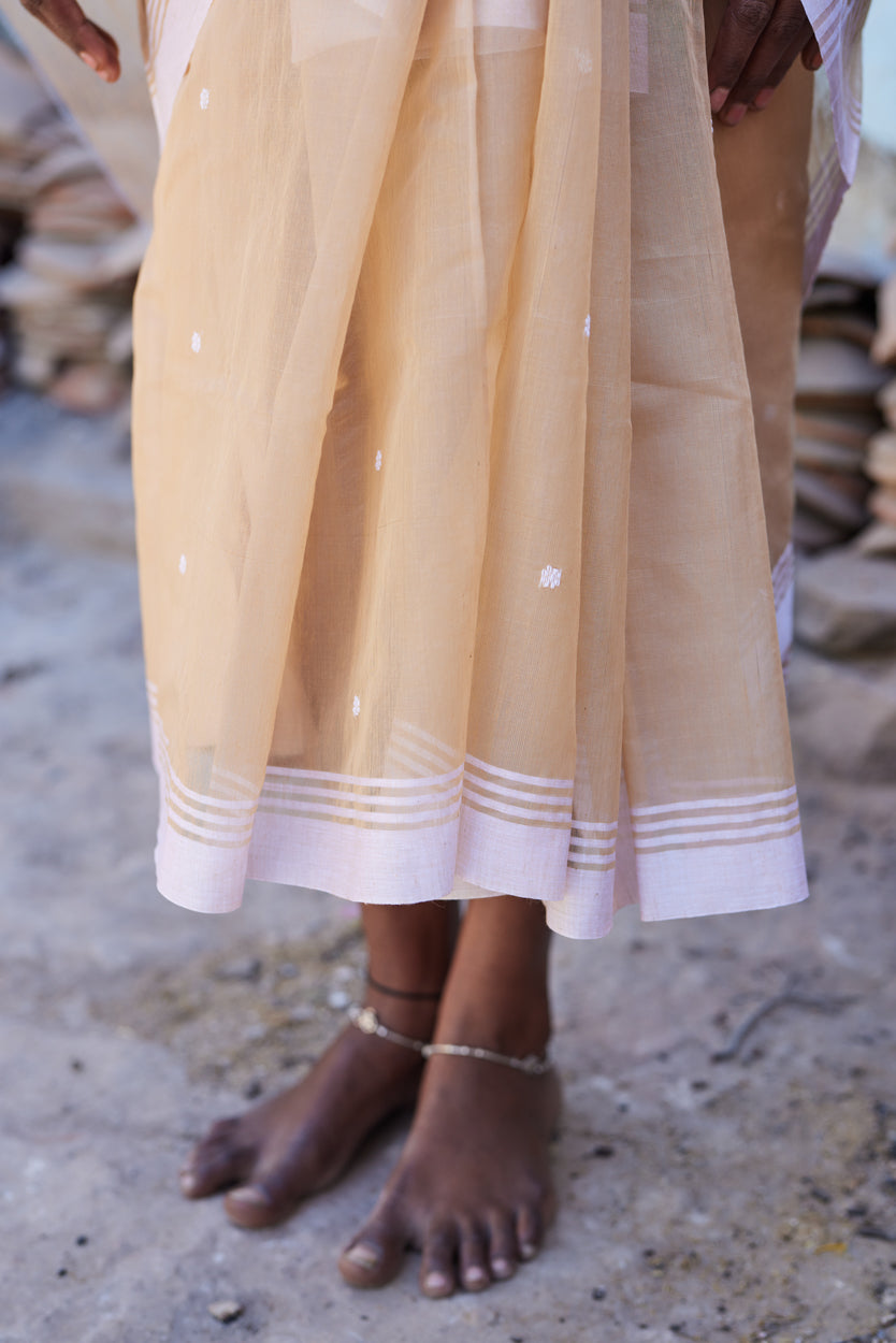 Noorani Dhaga Cotton Silk Chanderi Saree
