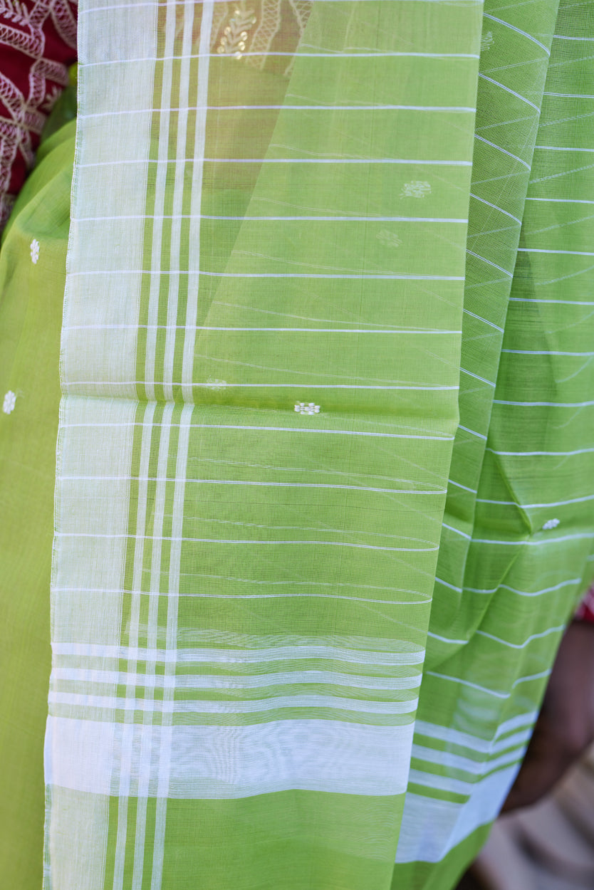 Vrindavan Sutra Cotton Silk Chanderi Saree