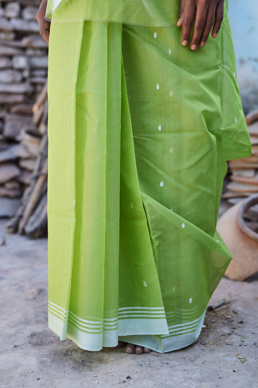Vrindavan Sutra Cotton Silk Chanderi Saree
