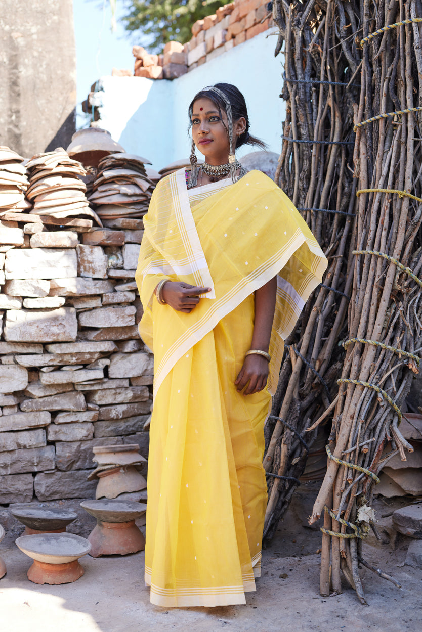 Sonchiraiya Cotton Silk Chanderi Saree