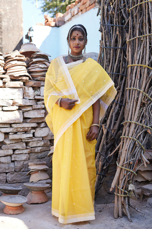 Sonchiraiya Cotton Silk Chanderi Saree