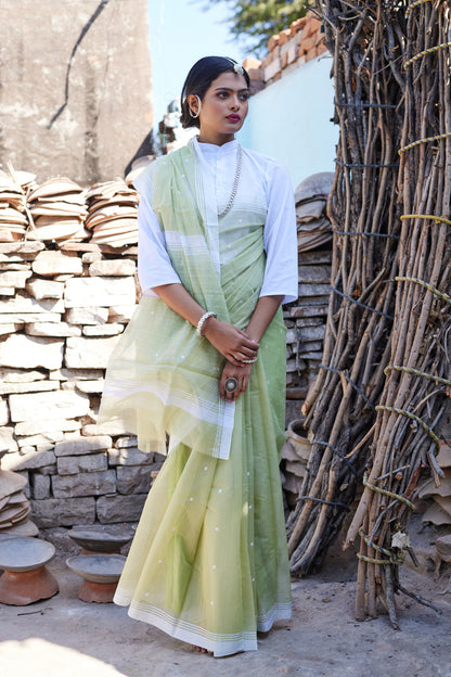 Kanak Katha Cotton Silk Chanderi Saree