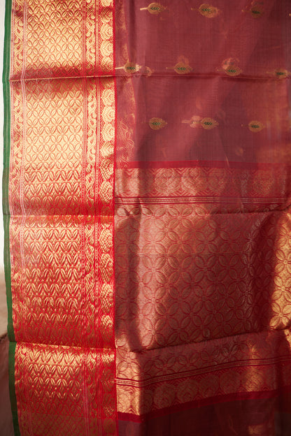 Mrinalika Kattan Silk Chanderi Saree