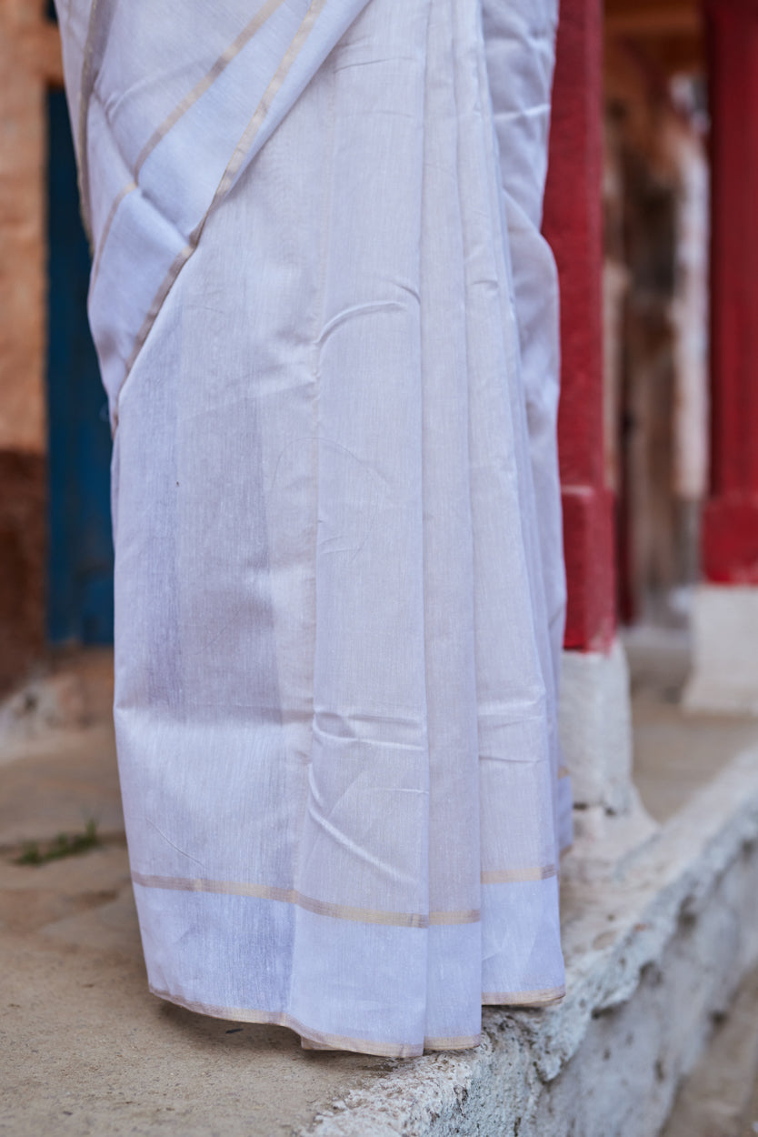 Kora Kavya Tissue Silk Chanderi Saree